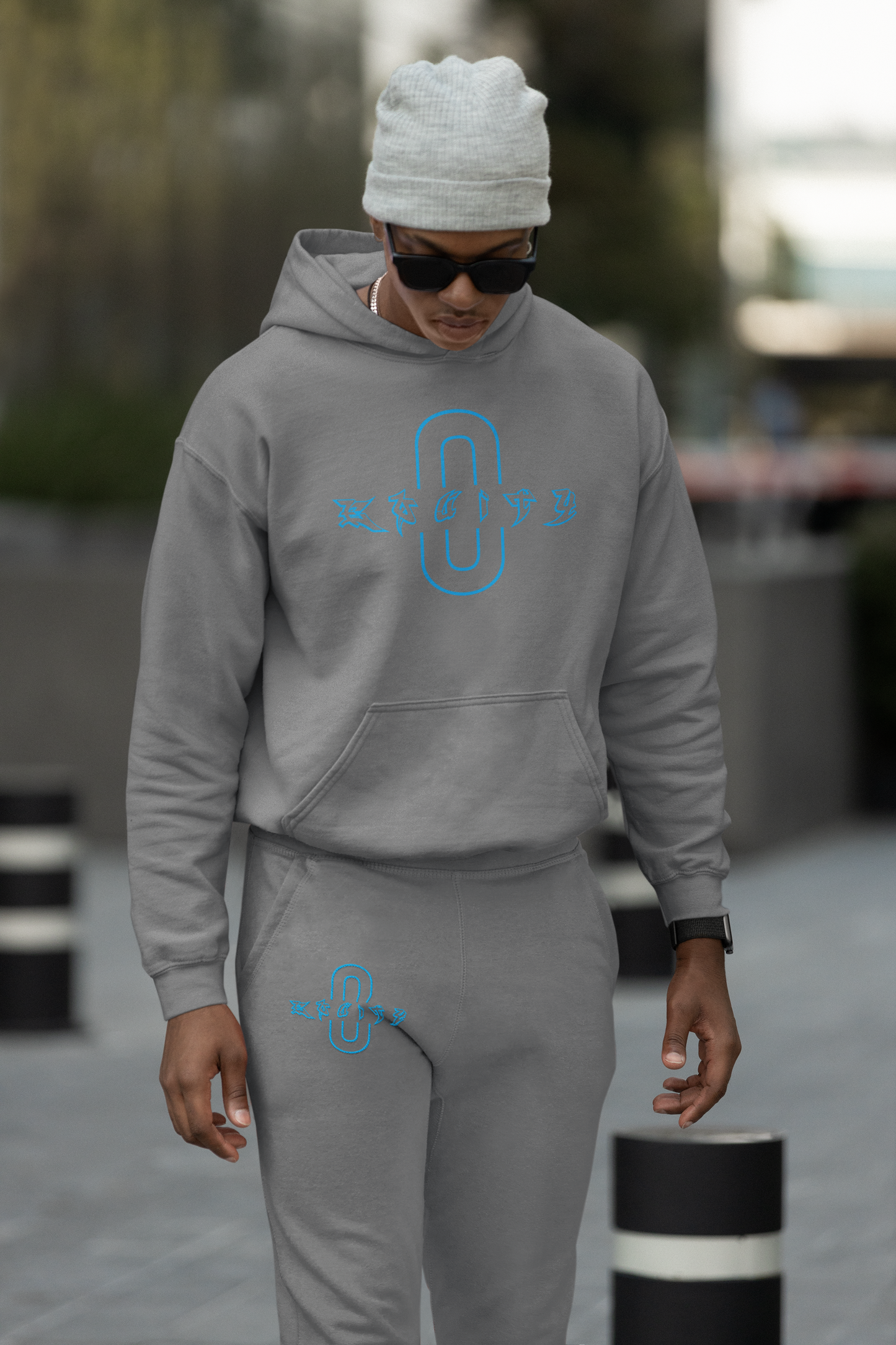 Blue EQUITY 0 Hoodie Set